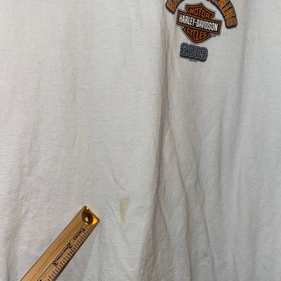 Harley-Davidson 2019 Rock City Little Rock AR White T-Shirt for Men size XLarge - Picture 6 of 10